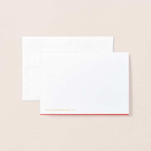 Gold Foil Crown Mini Kaart - Hartelijk dank (Met envelop)