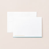 Gold Foil Crown Mini Kaart - Hartelijk dank (Met envelop)