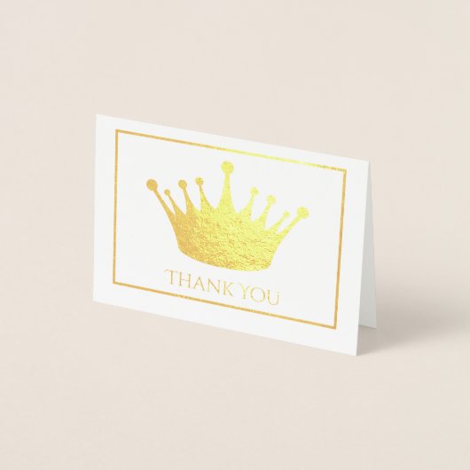 Gold Foil Crown-minikaart Folie Kaarten (Voorkant)