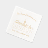 Gold Foil Custom London Trade Show & Evenementense Folie Servetten (Links)