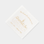 Gold Foil Custom London Trade Show & Evenementense Folie Servetten (Rechts)