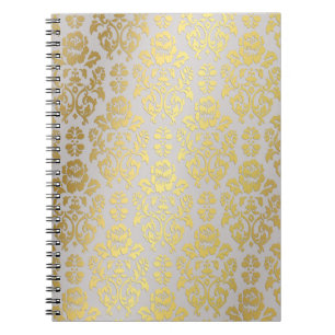 Gold Foil Damask Notitieboek