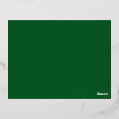 Gold Foil Deer Kerst Kaart (Achterkant)