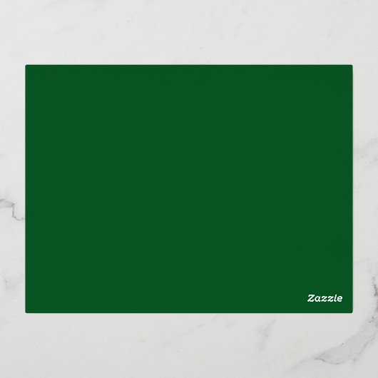 Gold Foil Deer Kerst Kaart (Achterkant)