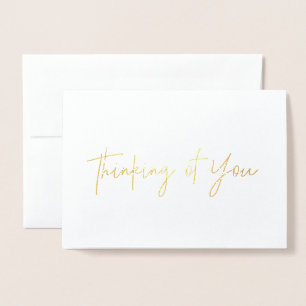 Gold Foil Denken aan je Kaart