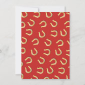 Gold Foil Derby Bridal Shower-uitvindingen Kaart (Achterkant)