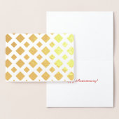 Gold Foil Diamonds op White Lattice Folie Kaarten (Display)