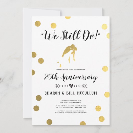 Gold Foil die we nog steeds doen | 25e Jubileum vo Kaart (Voorkant)