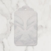 Gold Foil Dolfijn Trouwpaar Cadeaulabels (Achterkant)