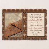 Gold Foil Dragonfly bruiloft uitnodiging (Binnen)