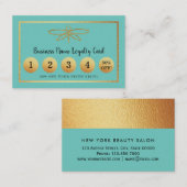 Gold Foil Dragonfly - Loyalty Kaart (Voorkant / Achterkant)