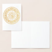 Gold Foil Dragonfly Mandala wenskaart Folie Kaarten (Display)