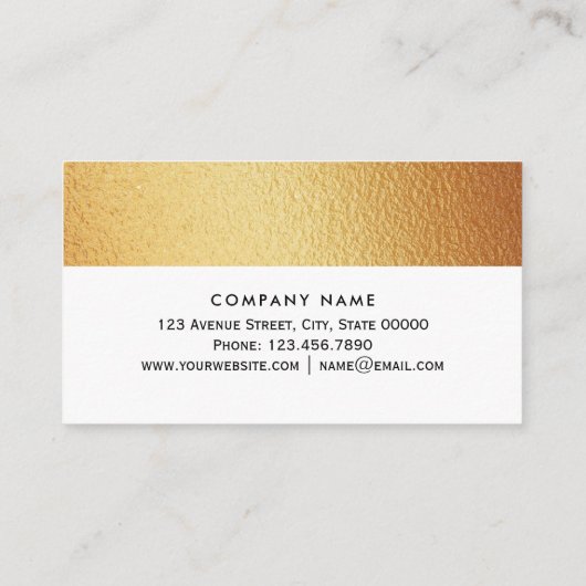 Gold Foil Dragonfly - Visitekaartje (Achterkant)