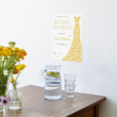 Gold Foil Dress Vrijgezellenfeest Welkomstbord Folie Afdrukken (Laag (Keuken))