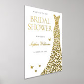 Gold Foil Dress Vrijgezellenfeest Welkomstbord Folie Afdrukken (Laagn)