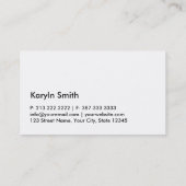 Gold Foil Eenvoudige Visitekaartjes (Achterkant)