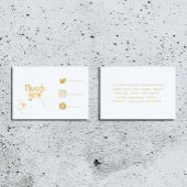 Gold foil-effect bedankt de Kaart Sociale links