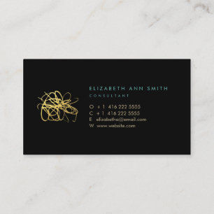 Gold Foil-effect Chic-Visitekaartje Visitekaartje