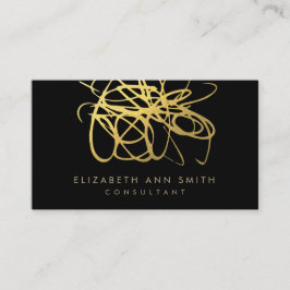 Gold Foil-effect Chic-Visitekaartje Visitekaartje