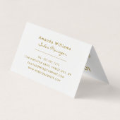 Gold Foil-effect Double Loyalty-Visitekaartje Visitekaartje (Achterkant)