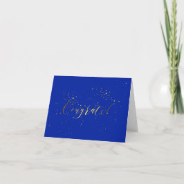 Gold Foil Effect Gefeliciteerd Kaart