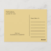 Gold Foil Effect Geometric Style Weddenschap Harte Briefkaart (Achterkant)