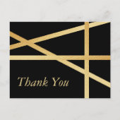 Gold Foil Effect Geometric Style Weddenschap Harte Briefkaart (Voorkant)