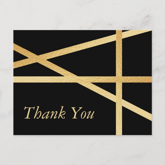 Gold Foil Effect Geometric Style Weddenschap Harte Briefkaart (Voorkant)