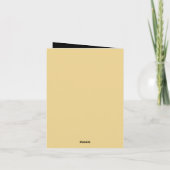 Gold Foil-effect Geometrische stijlbinding Bedankkaart (Achterkant)