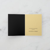 Gold Foil-effect Geometrische stijlbinding Bedankkaart (Binnen)