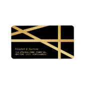 Gold Foil-effect Geometrische stijlbinding Etiket (Voorkant)