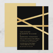 Gold Foil-effect Geometrische stijlbinding Kaart (Voorkant / Achterkant)