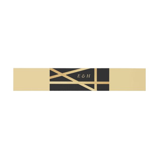 Gold Foil-effect Geometrische stijlbinding Uitnodigingen Wikkel (Vlak)