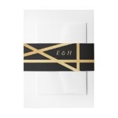 Gold Foil-effect Geometrische stijlbinding Uitnodigingen Wikkel (Voorkant Voorbeeld)