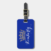 Gold Foil-effect Gepersonaliseerd kroonBagagelabel Bagagelabel (Voorkant verticaal)