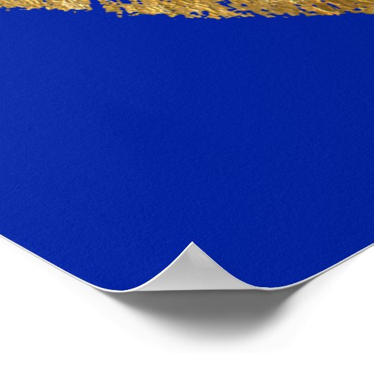 Gold Foil Effect Kiss Poster (Hoek)