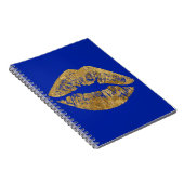 Gold Foil Effect Kiss Spiral notebook Notitieboek (Rechterzijde)
