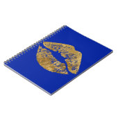 Gold Foil Effect Kiss Spiral notebook Notitieboek (Linkerzijde)