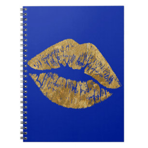 Gold Foil Effect Kiss Spiral notebook Notitieboek