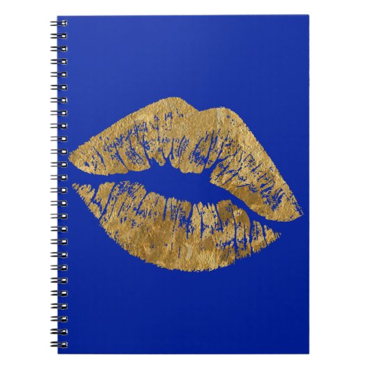 Gold Foil Effect Kiss Spiral notebook Notitieboek (Voorkant)