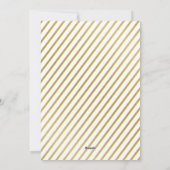 Gold Foil Effect Merry Hand Script Holiday Foto Feestdagenkaart (Achterkant)