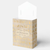 Gold Foil Egyptian Thmed Party Bedankdoosjes (Geopend)