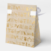 Gold Foil Egyptian Thmed Party Bedankdoosjes (Achterkant)