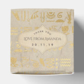 Gold Foil Egyptian Thmed Party Bedankdoosjes (Bovenkant)