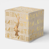 Gold Foil Egyptian Thmed Party Bedankdoosjes (Achterkant)