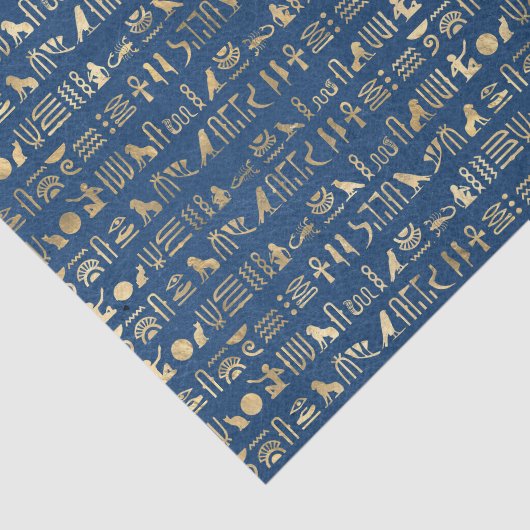 Gold Foil Egyptian Thmed Party Tissuepapier (Detail)