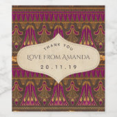 Gold Foil Egyptian Thmed Party Wijn Etiket (Enkel label)