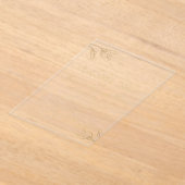 Gold Foil Elegant Botanical Minimalist Wedding Acryl Uitnodigingen (Laagn)