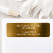 Gold Foil Elegant Modern Luxury Etiket (Insitu)