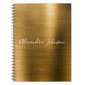 Gold Foil Elegant Modern Luxury Notitieboek (Voorkant)